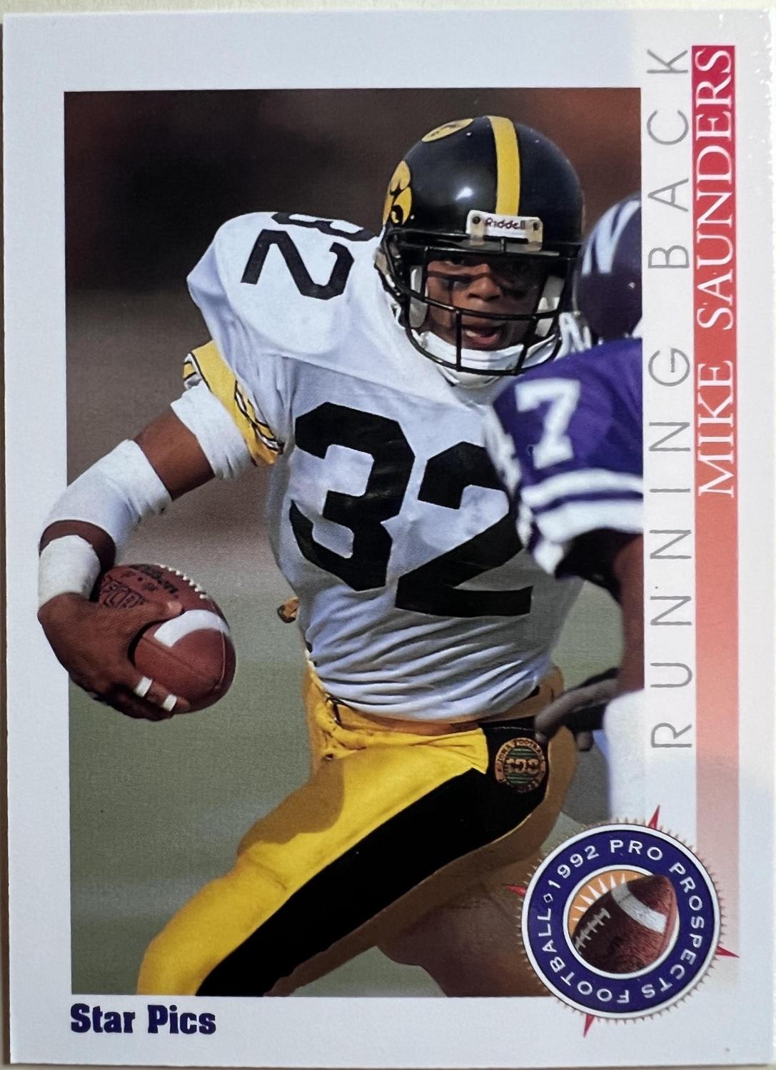 Mike Saunders #46 1992 Star Pics Football