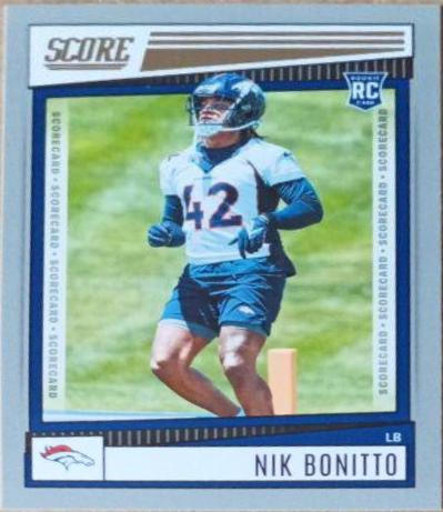 Nik Bonitto [Scorecard] #317 Prices | 2022 Panini Score | Football Cards