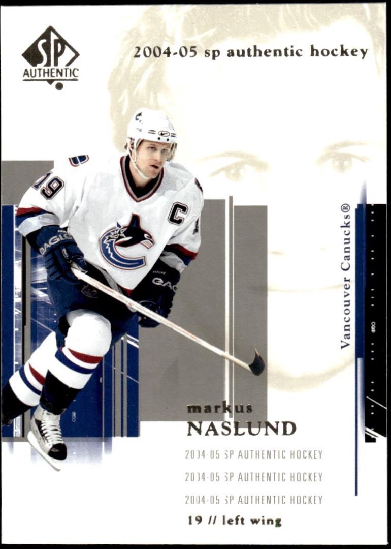 Markus Naslund #88 2004 Sp Authentic Hockey