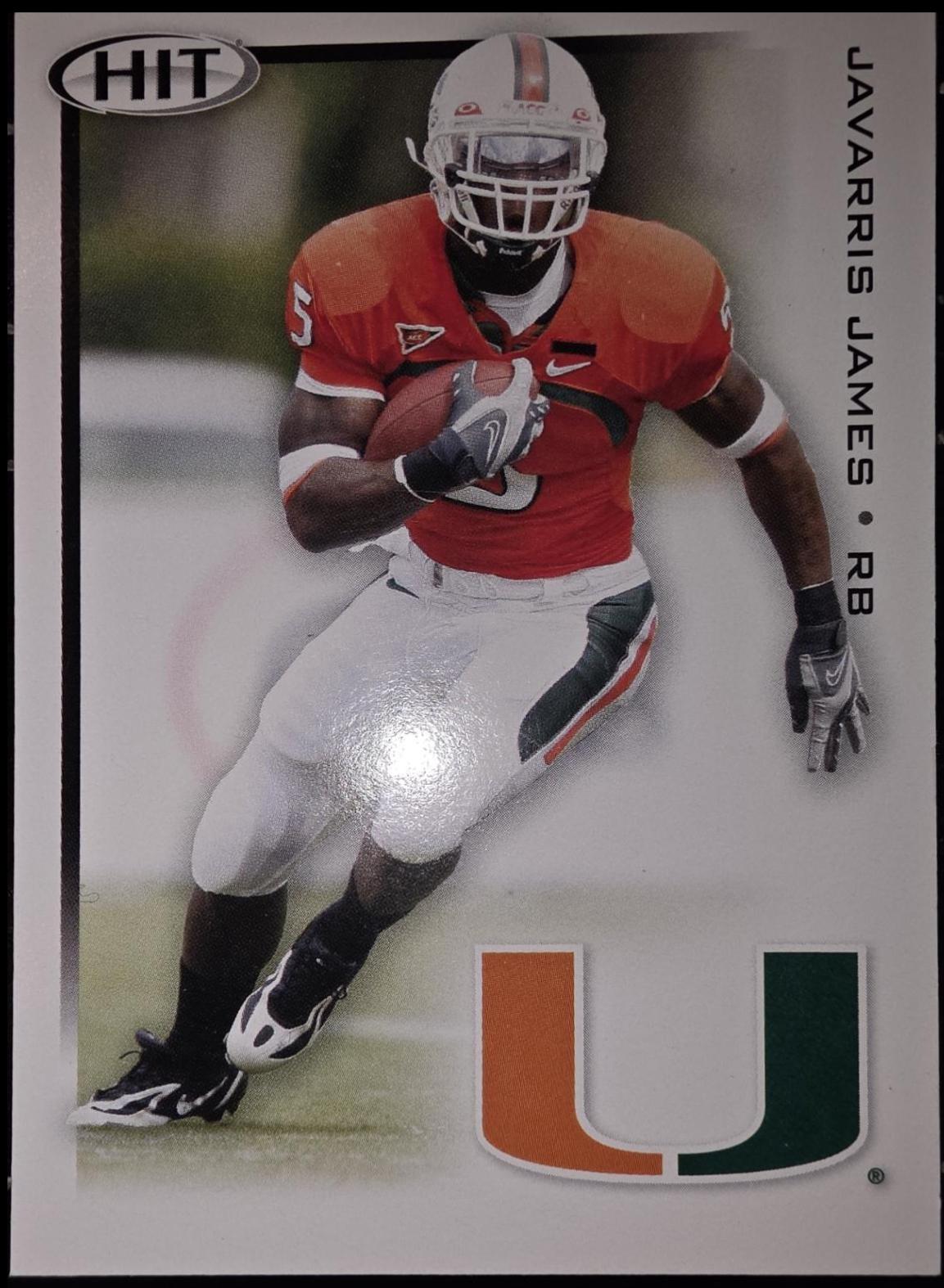Javarris James #30 2010 Sage Hit Football