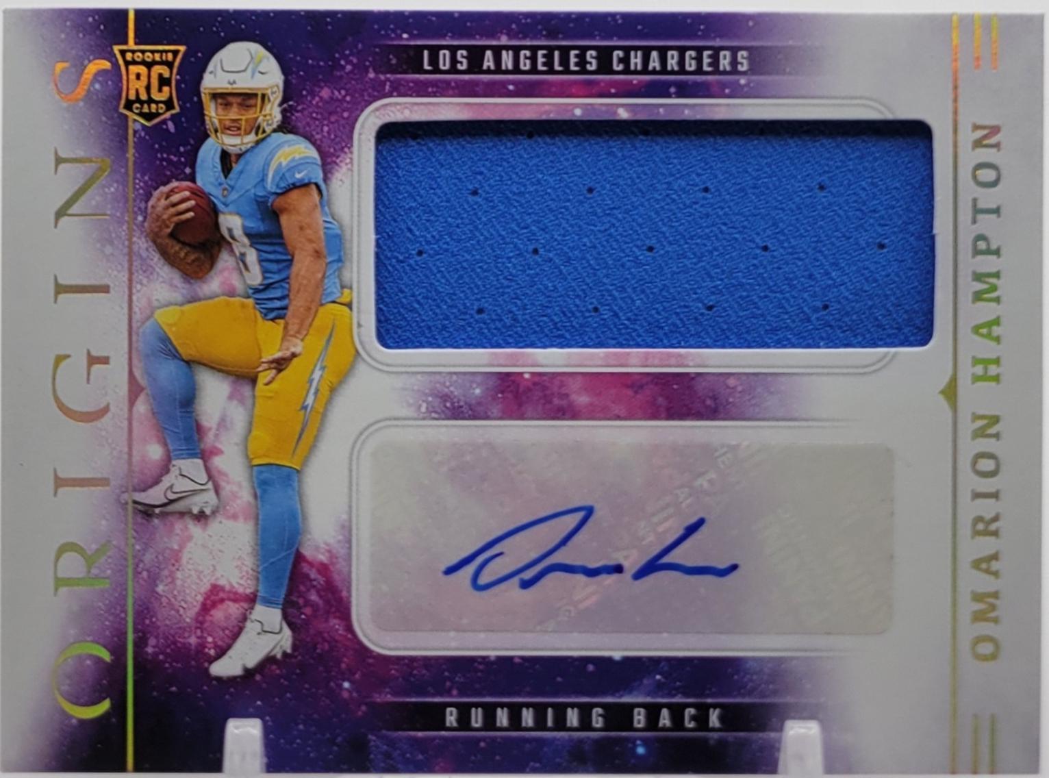 Omarion Hampton #16 2025 Panini Origins Rookie Jumbo Jersey Football