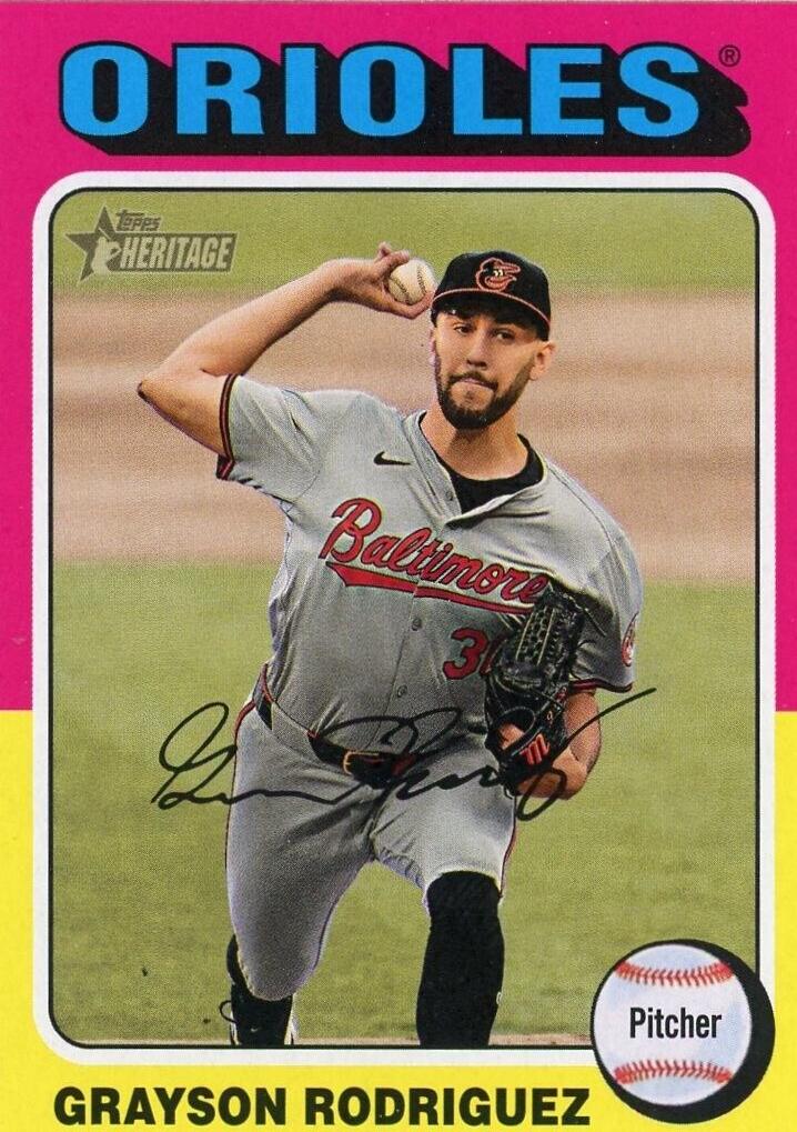 Grayson Rodriguez #558 Baseball Cards 2024 Topps Heritage