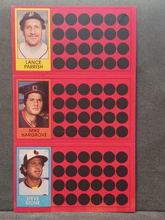 Lance Parrish, Mike Hargrove, Steve Stone #14, 32, 49