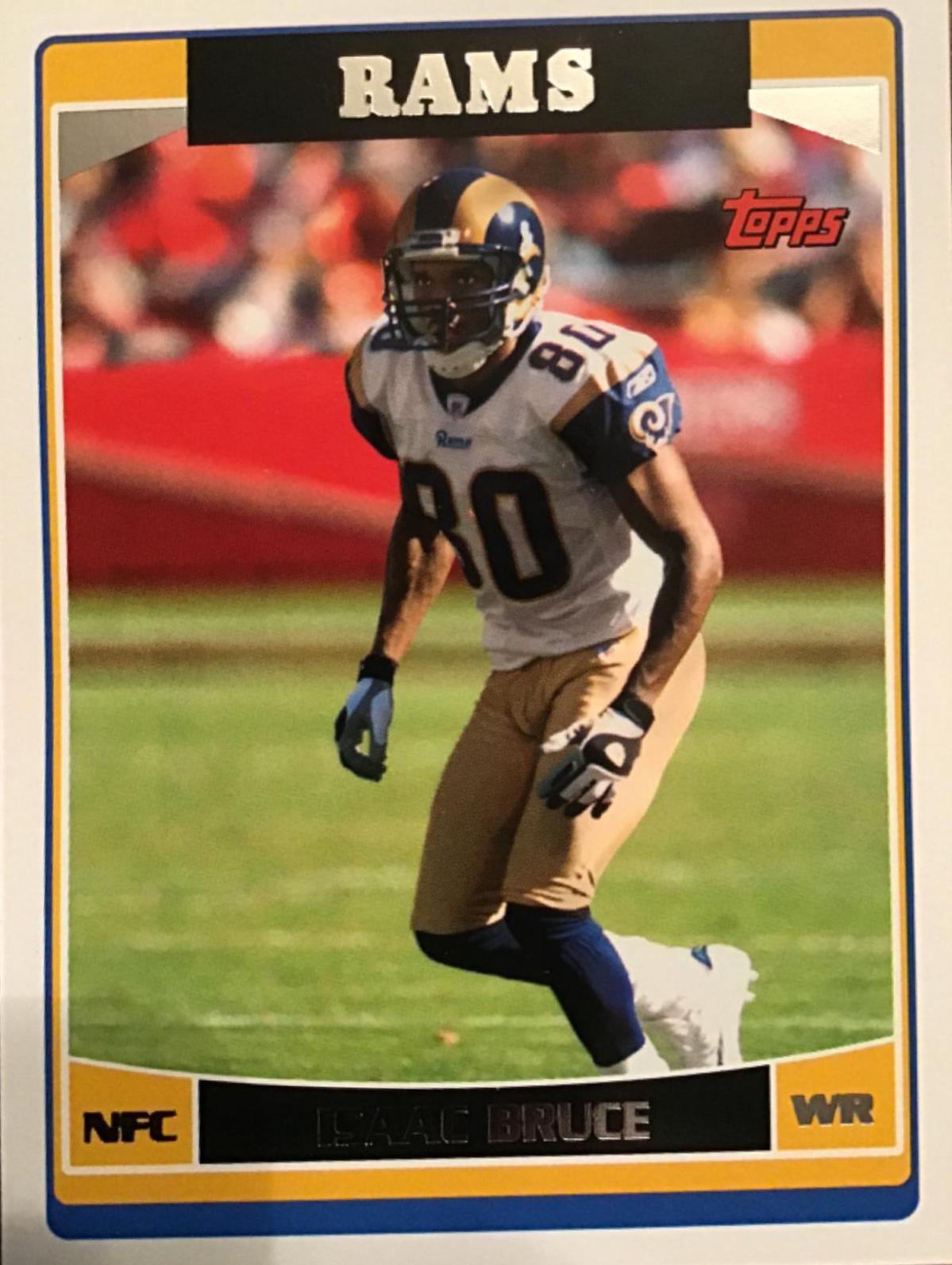 Isaac Bruce #STL2 Football Cards 2006 Topps Team Set Rams