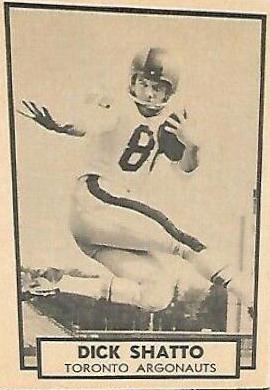 Dick Shatto #145 1962 Topps Cfl Football