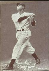 Rudy York Baseball Cards 1939 Exhibits Salutation Prices