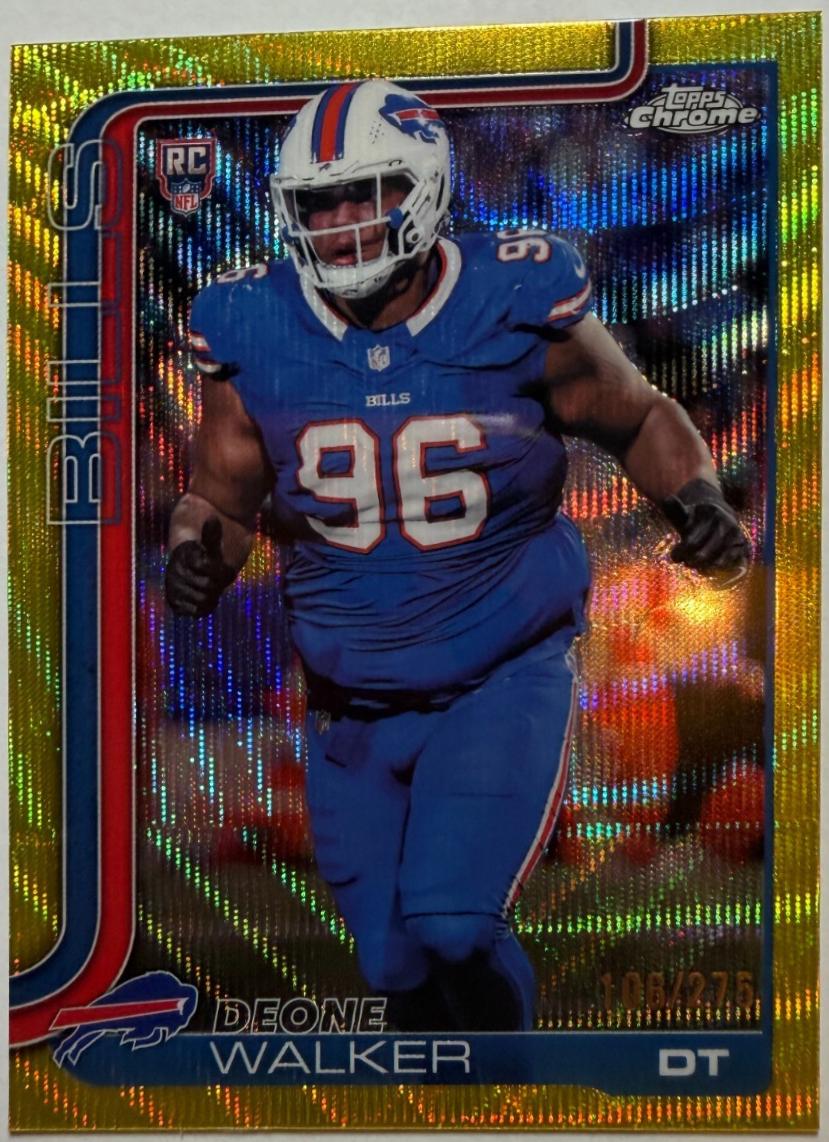 2025 Deone Walker [Yellow Wave Refractor] #360