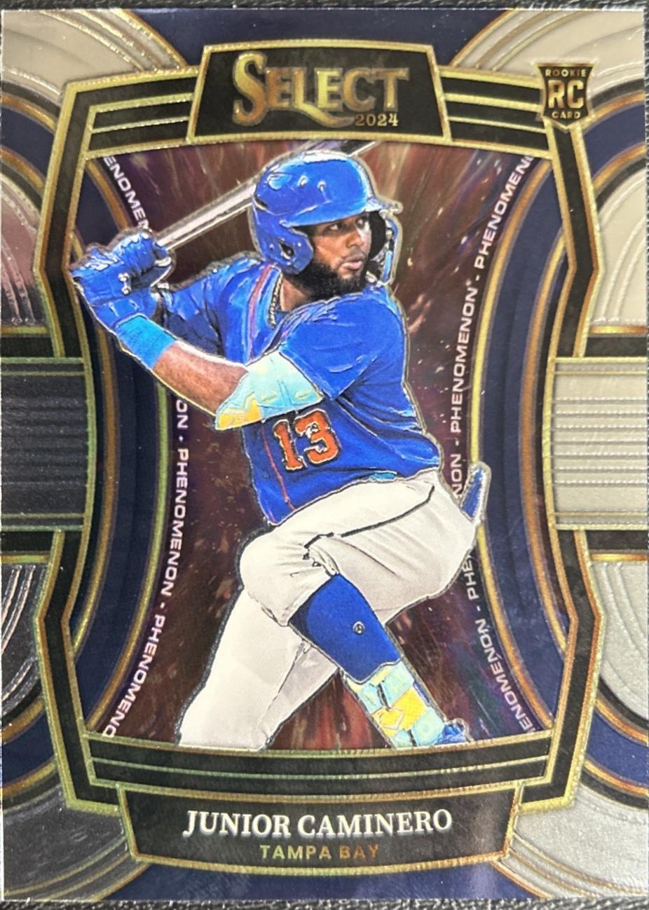 Junior Caminero #7 Baseball Cards 2024 Panini Select Phenomenon