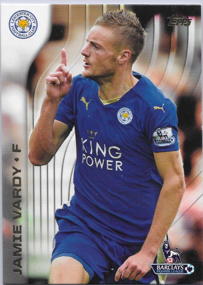 Jamie Vardy #52 Soccer Cards 2015 Topps Premier Gold