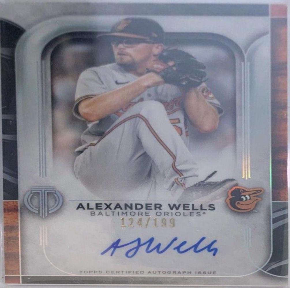 Alexander Wells #TA-AWE Baseball Cards 2022 Topps Tribute Autographs
