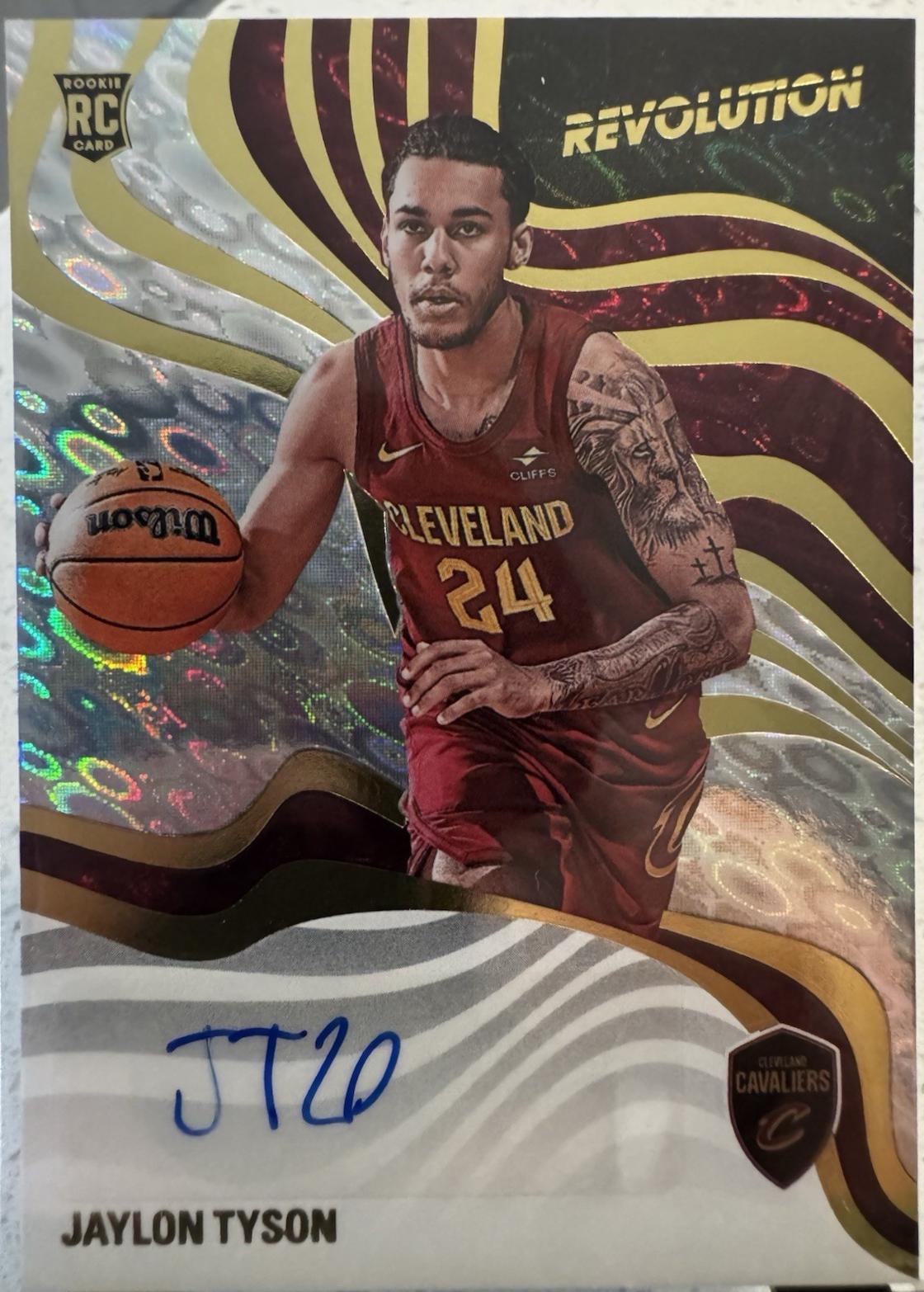 Jaylon Tyson #RS-YLO 2024-25 Panini Revolution Basketball Revolution Signatures