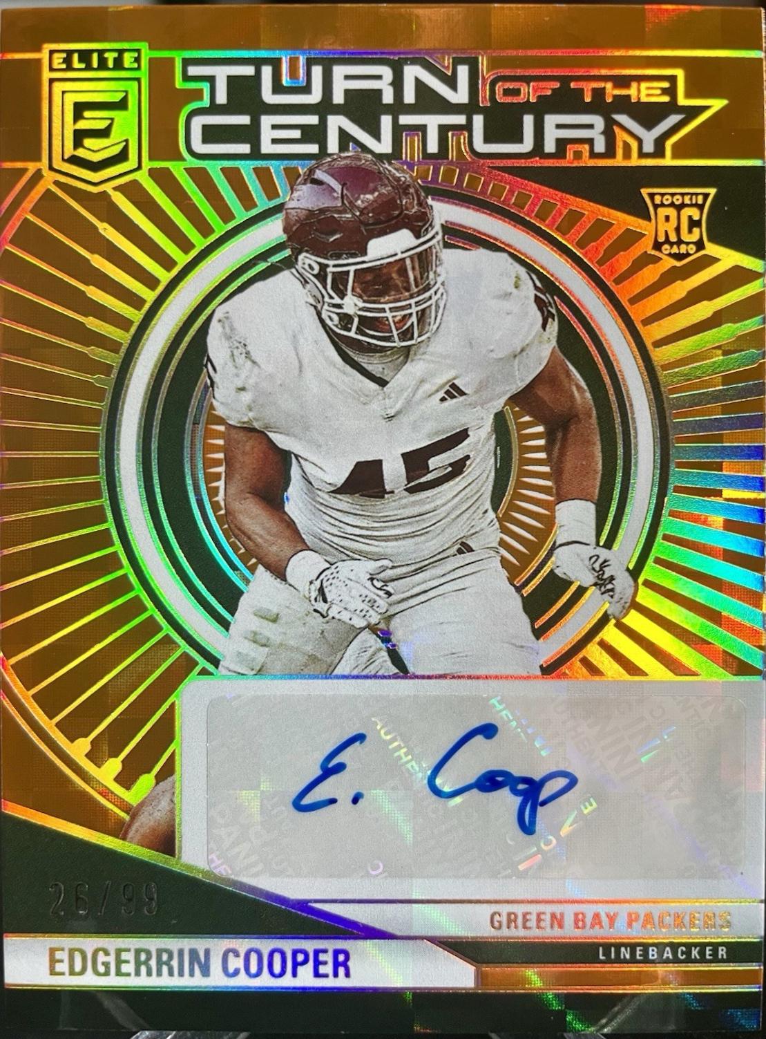 Edgerrin Cooper [Orange] #TCA-ECO Prices | 2024 Panini Donruss Elite ...