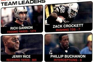 Rich Gannon, Zack Crockett, Jerry Rice, Phillip Buchanon