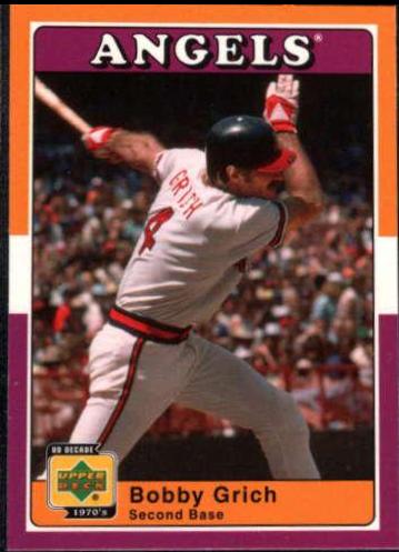 Bobby Grich #3 Baseball Cards 2001 Upper Deck Decade 1970's