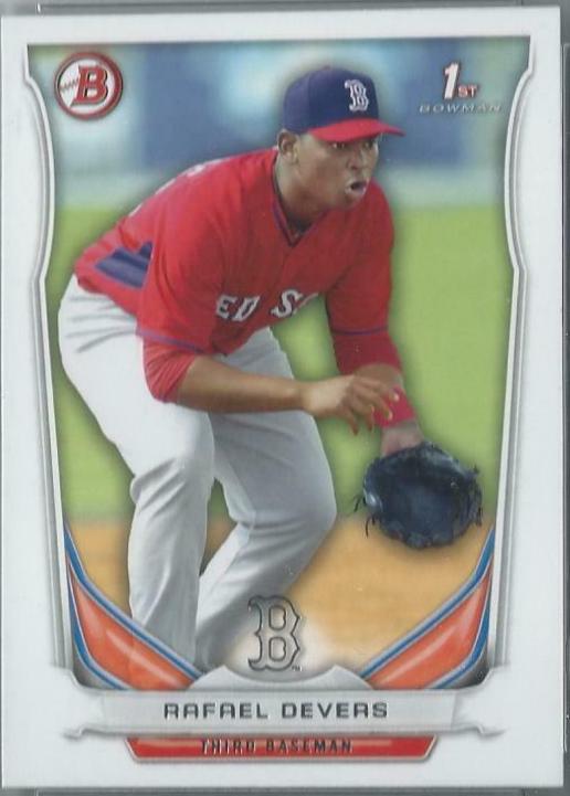 Rafael Devers #TP-37 Baseball Cards 2014 Bowman Draft Picks Top Prospects