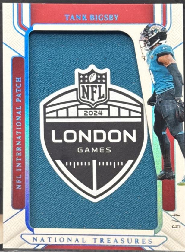 Tank Bigsby #44 2024 Panini National Treasures NFL International Patch
