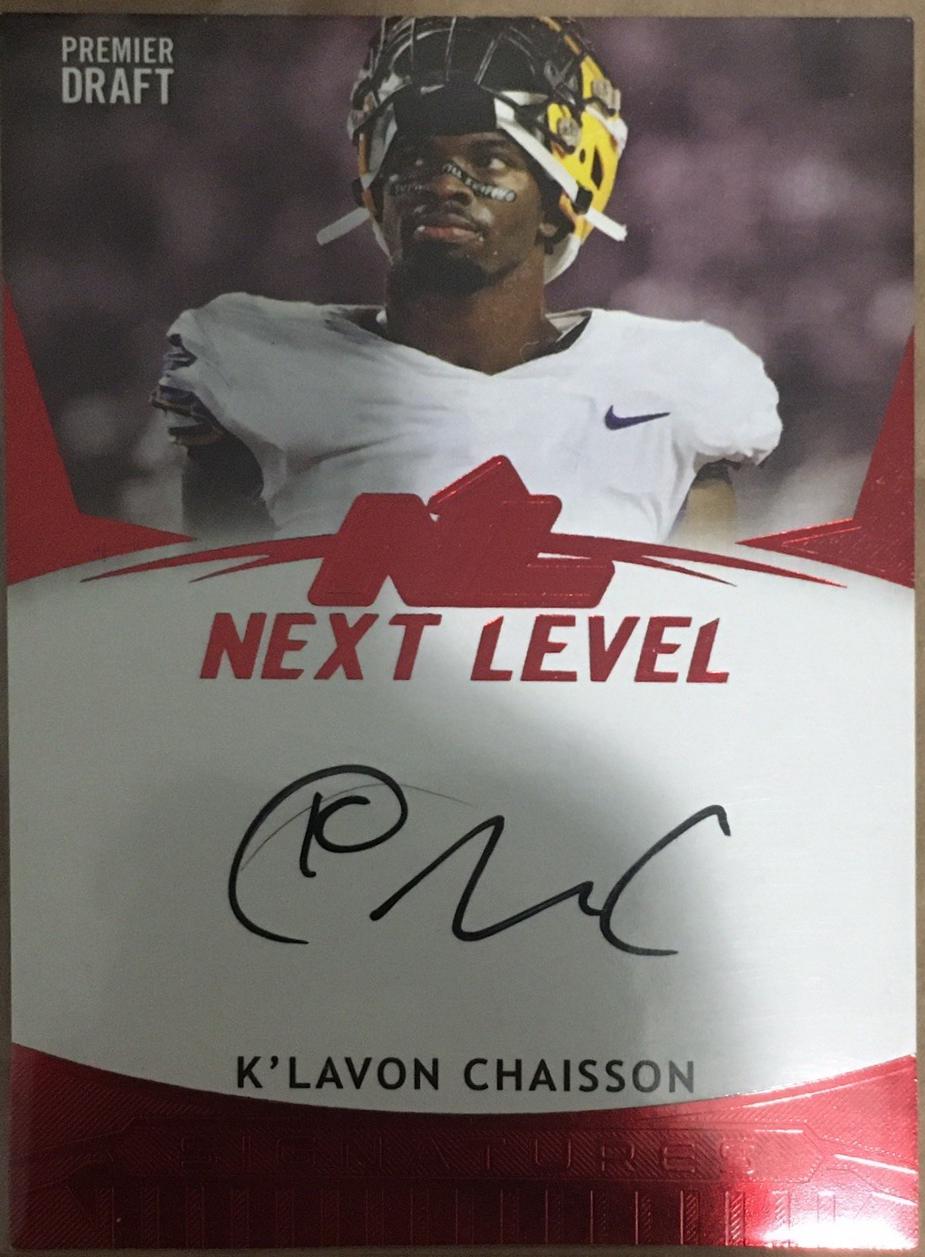 K'lavon Chaisson #NL-KLC 2020 Sage Hit Next Level Signatures Football