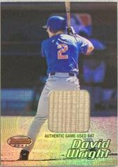 David Wright [Game Bat] #113 Baseball Cards 2002 Bowman's Best Prices