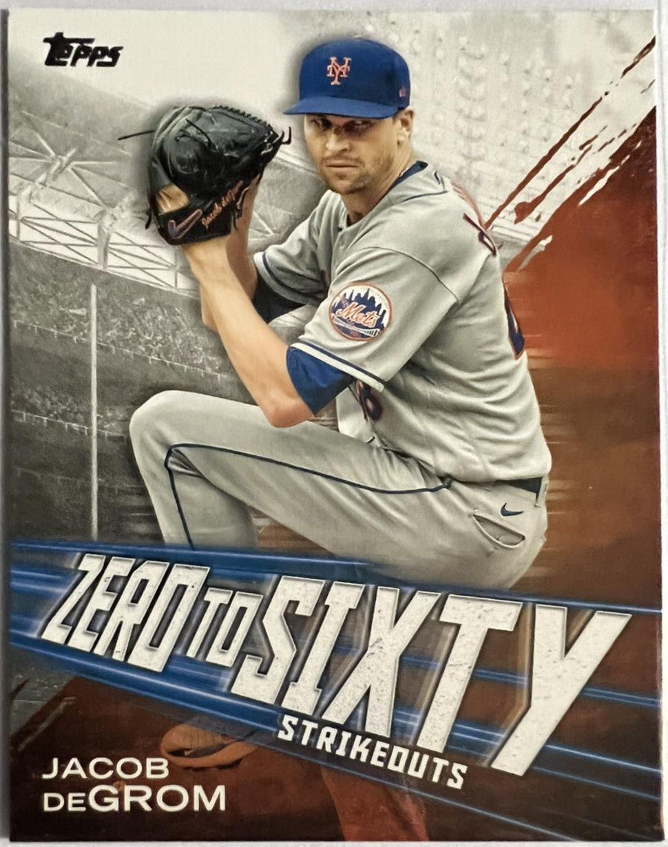 Jacob DeGrom #ZTS-17 2021 Topps Zero To Sixty Baseball