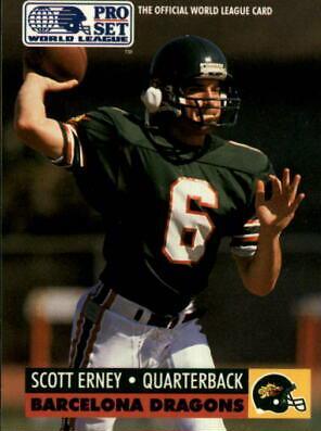 Scott Erney #35 1991 Pro Set Wlaf Football