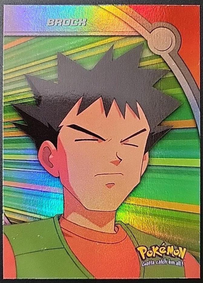 Tap to enlarge Brock – Rainbow Foil, Pokemon 2000 Topps TV Heroes & Villians