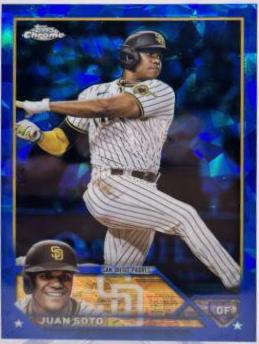 Juan Soto #1 Baseball Cards 2023 Topps Chrome Sapphire