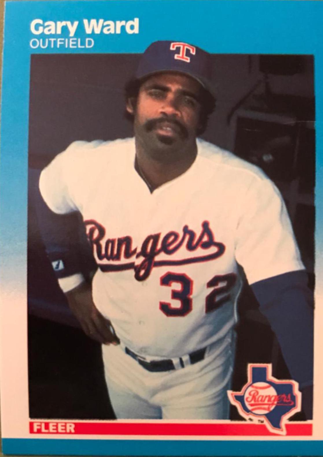 Gary Ward #140 Baseball Cards 1987 Fleer