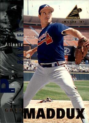 Greg Maddux #16 Baseball Cards 1997 Pinnacle Inside