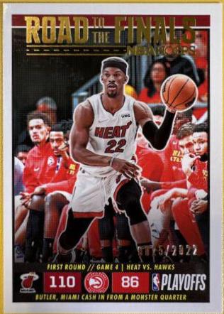 Jimmy Butler #30 Basketball Cards 2022 Panini Hoops Road to the Finals