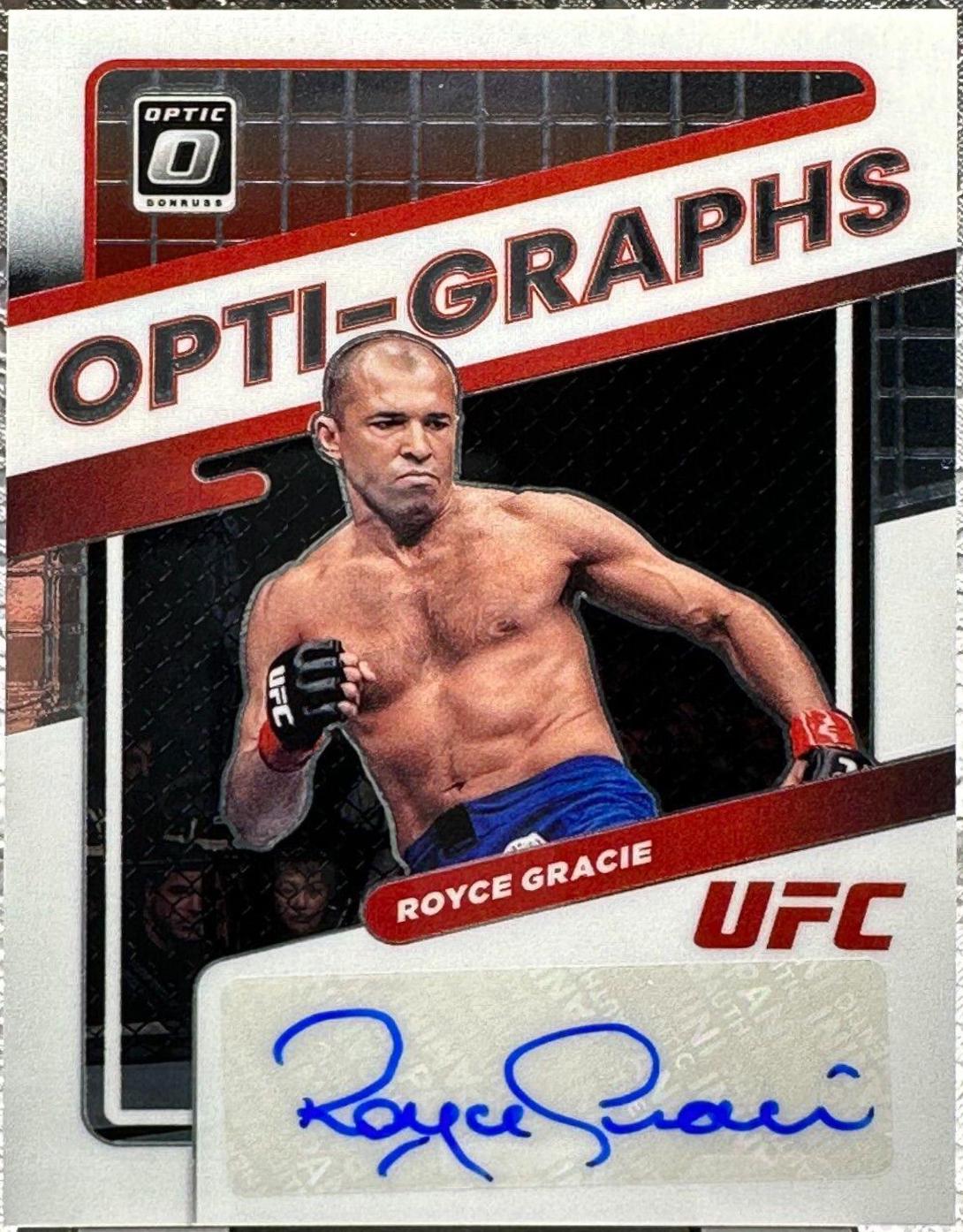 Royce Gracie #OG-RGC Ufc Cards 2022 Panini Donruss Optic UFC Opti Graphs