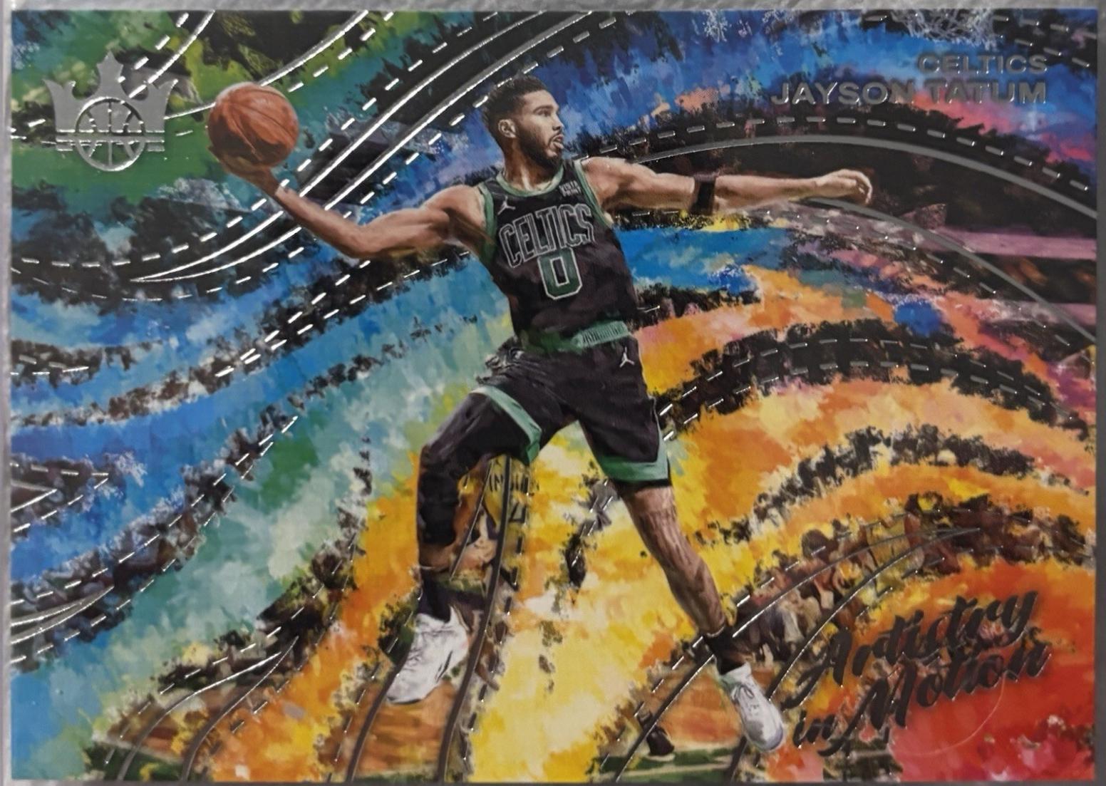 Jayson Tatum #5 Basketball Cards 2024 Panini Court Kings Artistry in Motion
