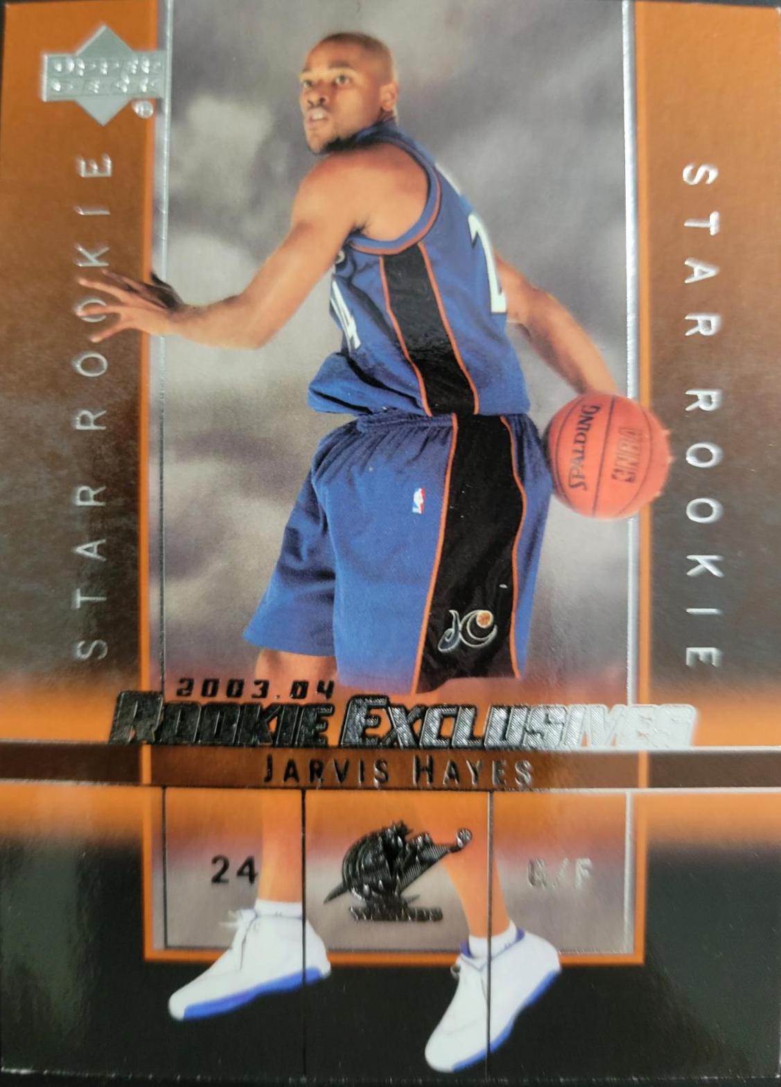 Jarvis Hayes #7 Basketball Cards 2004 Upper Deck UD Exclusives