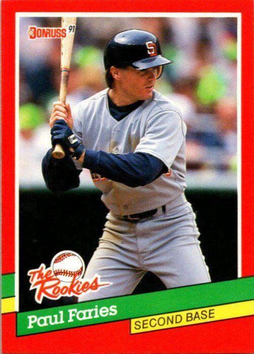 Paul Faries #16 Baseball Cards 1991 Donruss Rookies