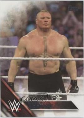 Brock Lesnar #109 Wrestling Cards 2016 Topps WWE Then Now Forever