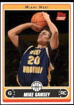 Mike Gansey #260 Basketball Cards 2006 Topps