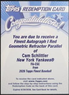 Cam Schlittler