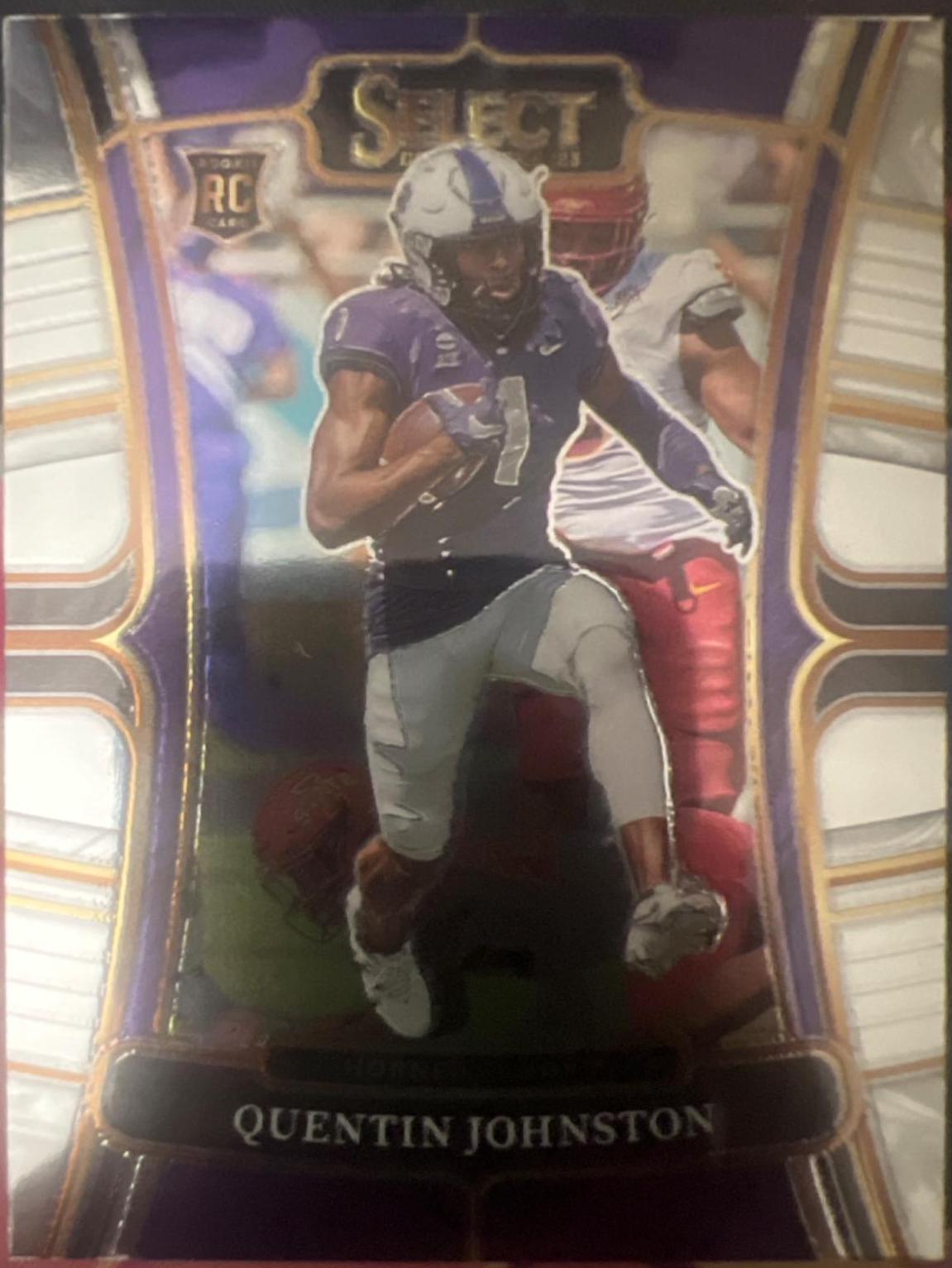 Quentin Johnston #5 Football Cards 2023 Panini Select Draft Picks