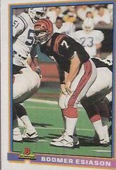 Boomer Esiason #84 1991 Bowman Football