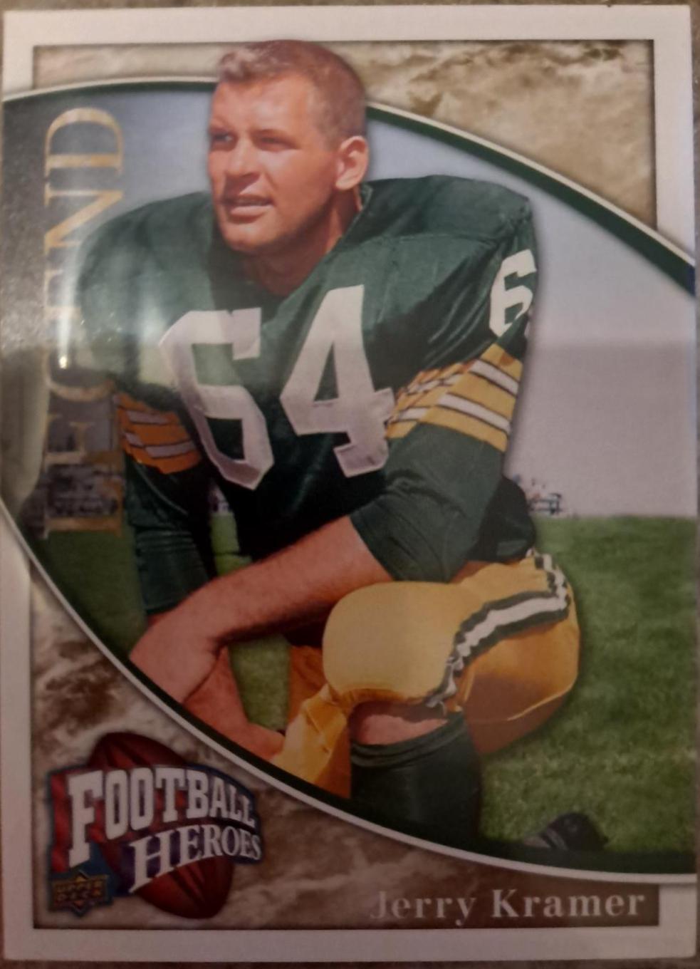 Jerry Kramer #213 2009 Upper Deck Heroes Football