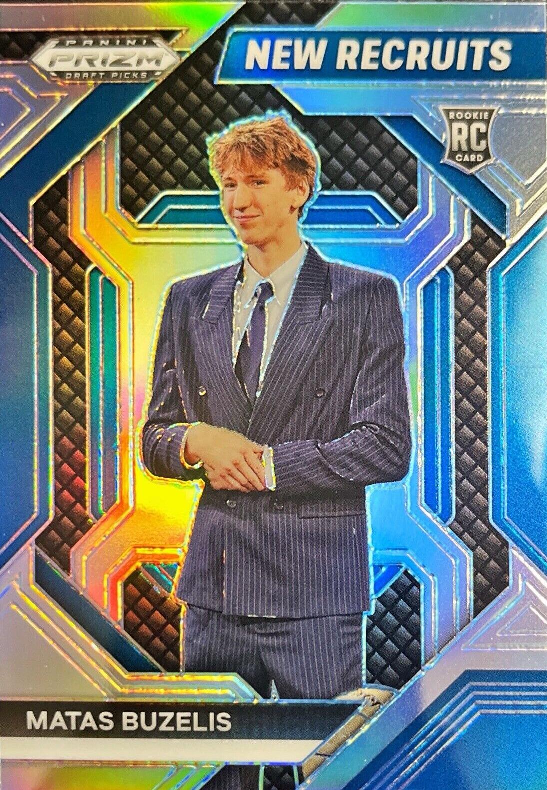 2024 Panini Prizm Draft Picks New Recruits Matas Buzelis [Silver] #23 card