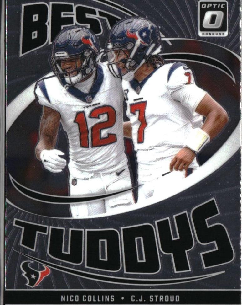 C.J. Stroud / Nico Collins #4 Football Cards 2024 Panini Donruss Optic Best Tuddys