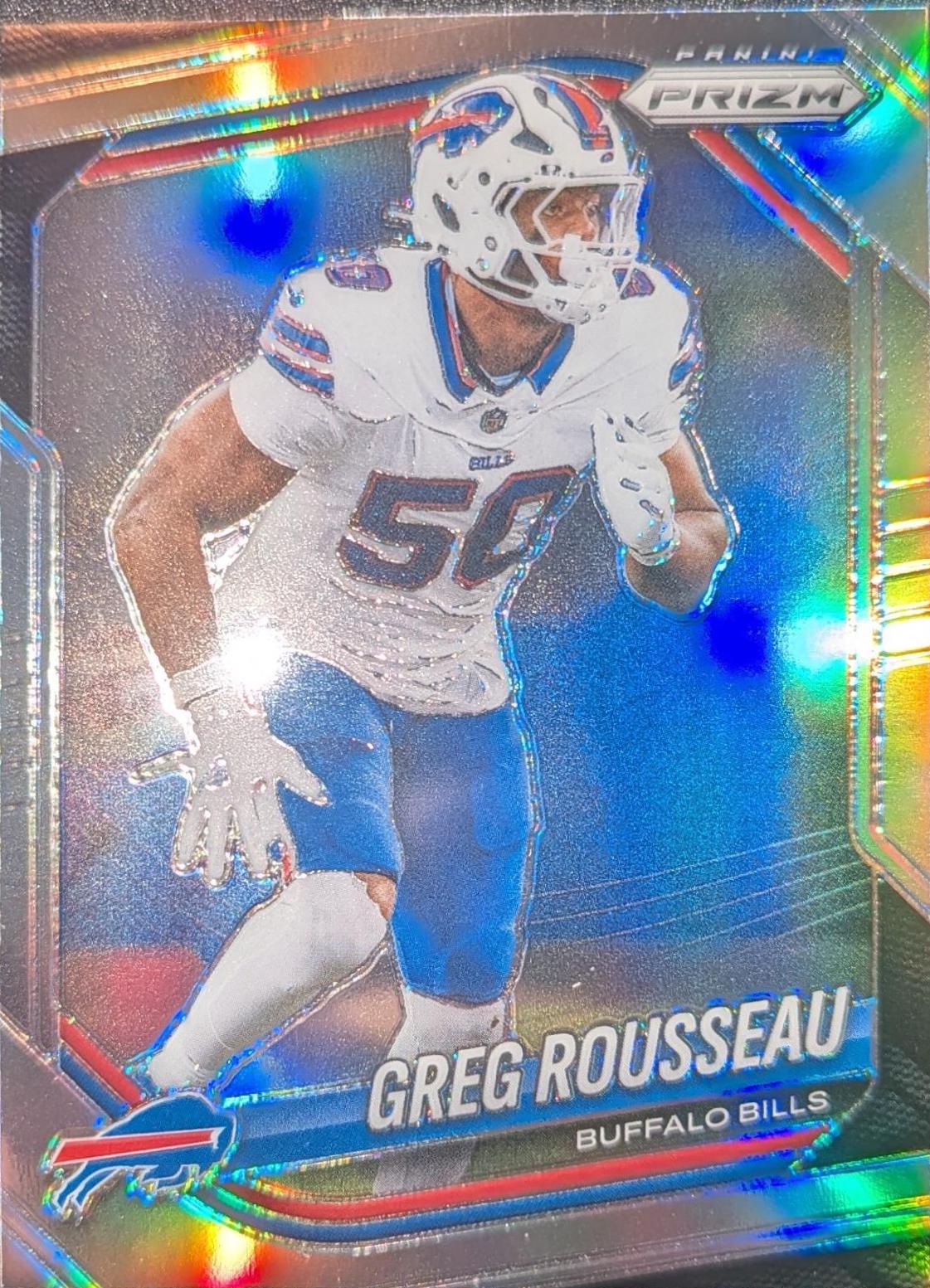 Greg Rousseau [Silver] #9 Prices | 2025 Panini Prizm | Football Cards