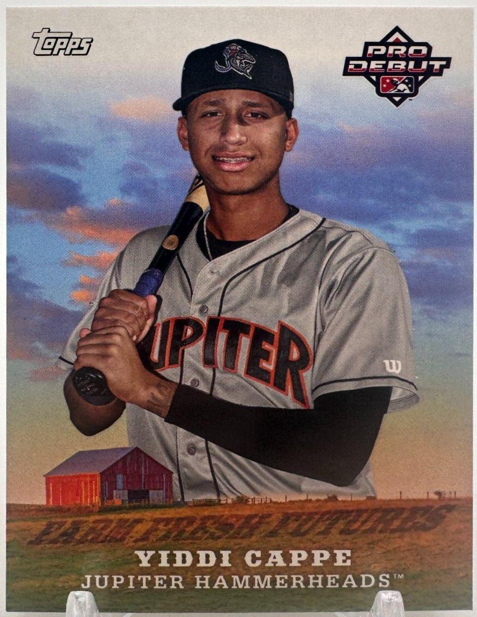 Yiddi Cappe #FF-13 Baseball Cards 2023 Topps Pro Debut Farm Fresh Futures