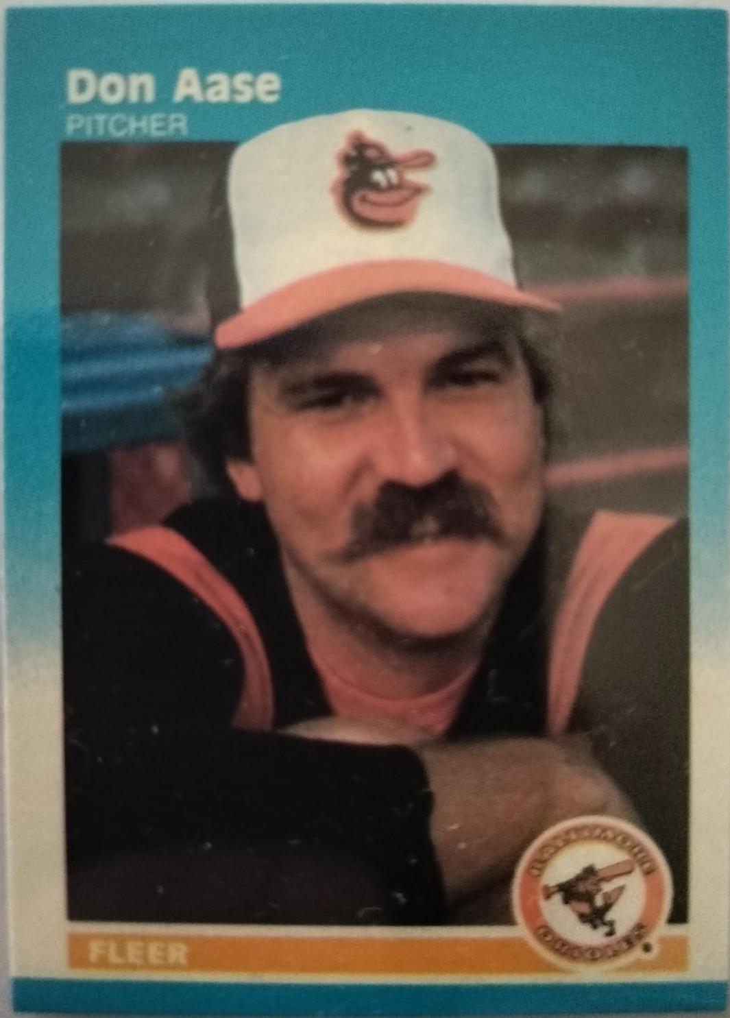 Don Aase #1 Baseball Cards 1987 Fleer Mini