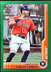 Carlos Correa [Green Foil] #110 Baseball Cards 2021 Topps Big League Prices