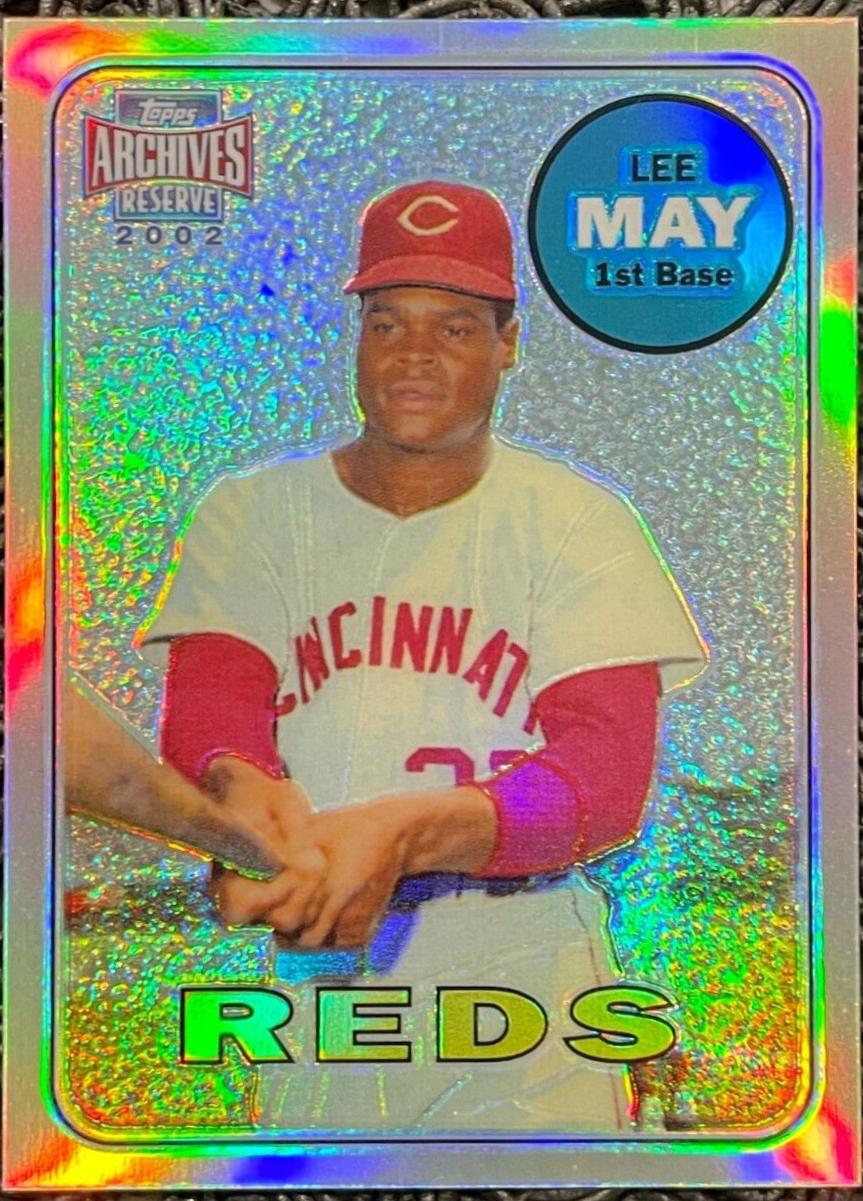 Lee May #25 Baseball Cards 2002 Topps Archives Reserve