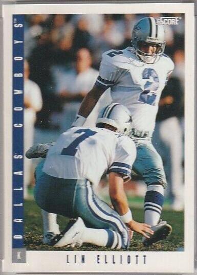 Lin Elliott #152 Football Cards 1993 Panini Score