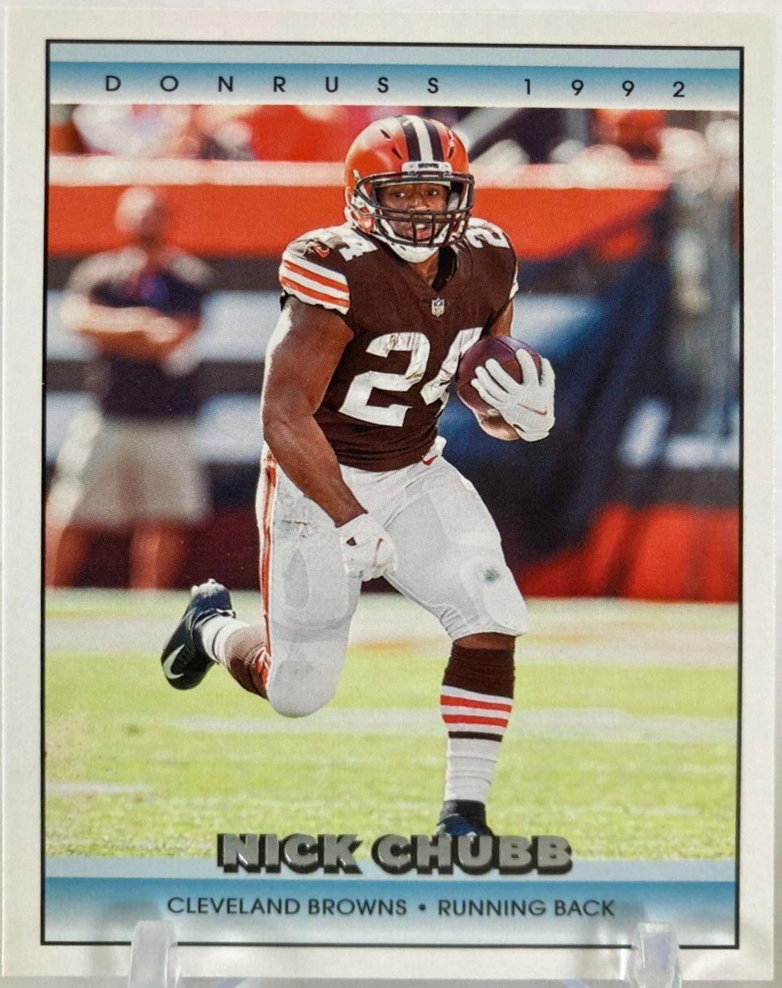 Nick Chubb #20 Football Cards 2022 Panini Donruss Retro 1992