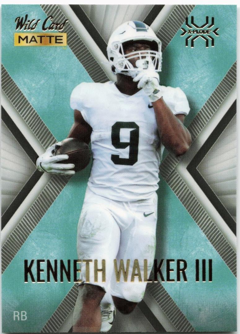 Kenneth Walker III #MXP-32 2022 Wild Card Matte X Plode Football