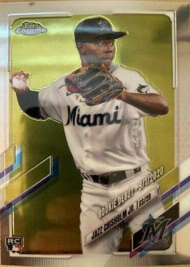 Jazz Chisholm Jr. #USC52 Baseball Cards 2021 Topps Chrome Update